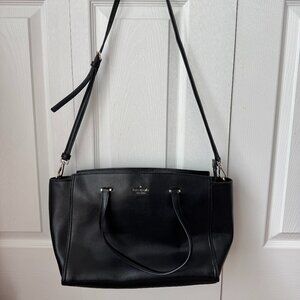 Black Leather Kate Spade Shoulder Bag